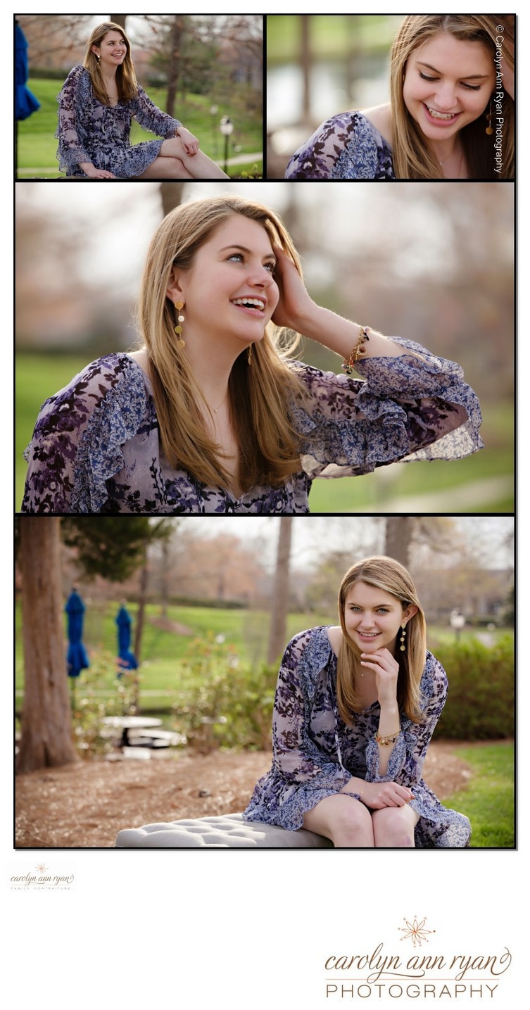 Spring Outdoor Senior Portraits Charlotte NC