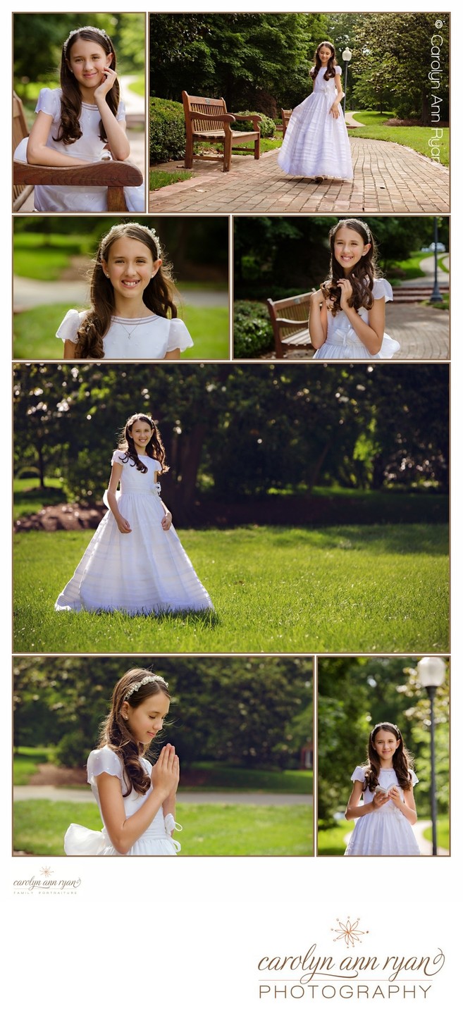 Enchanting South Charlotte Communion Portraits