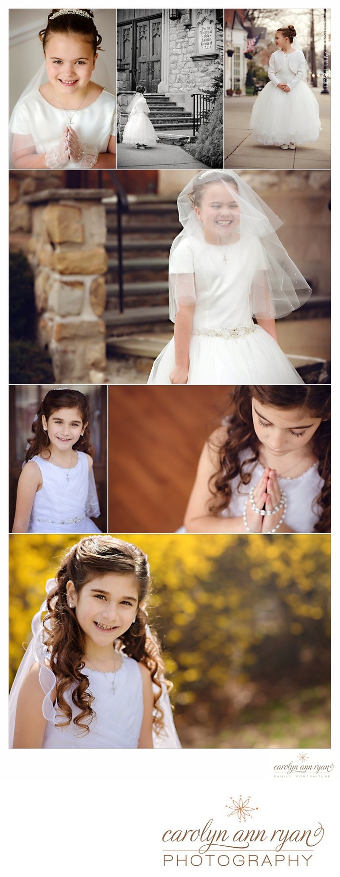 Child and Family Photographer First Communion Portraits