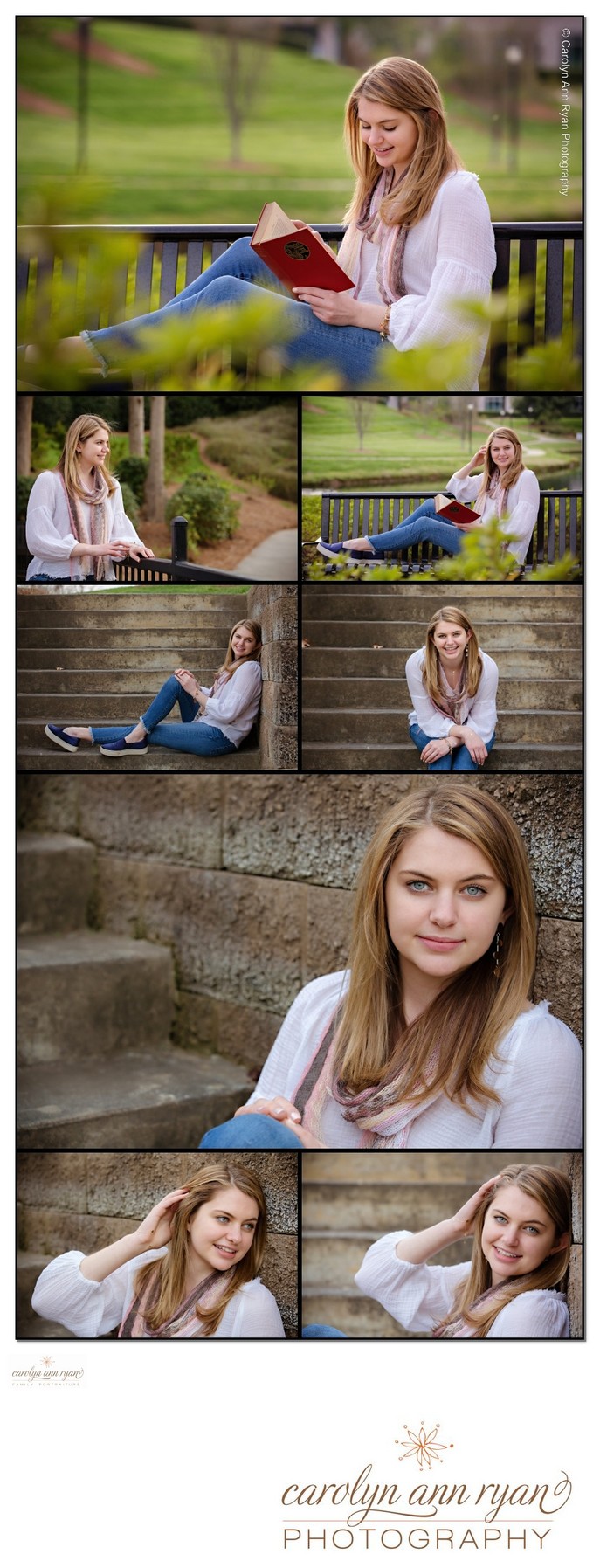 Spring Casual Senior Portraits Charlotte