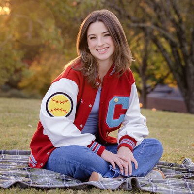 Varsity Jacket Senior Photos Charlotte NC