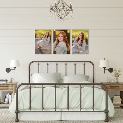 Senior Portrait Wall Display Ideas for Bedroom