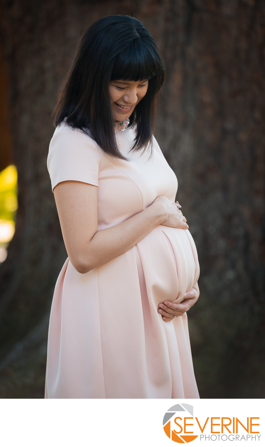 pink dress for maternity photography jacksonville