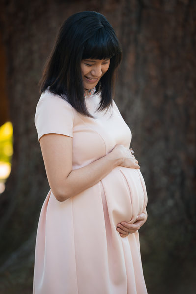 pink dress for maternity photography jacksonville