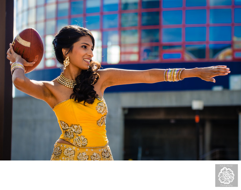 Engagement Photos at the M&T Bank Stadium in Baltimore