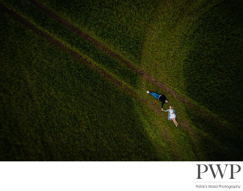 Creative Drone Engagement Photo in Nature