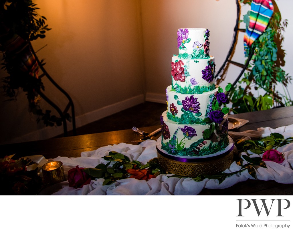 Beautiful Wedding Cake at the Refinery in Virginia