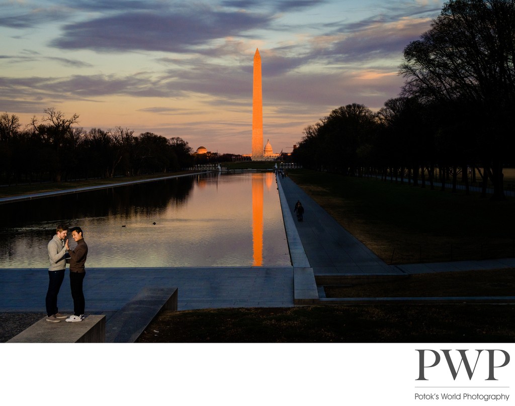 How to Get Awesome Sunset Engagement Photos in DC
