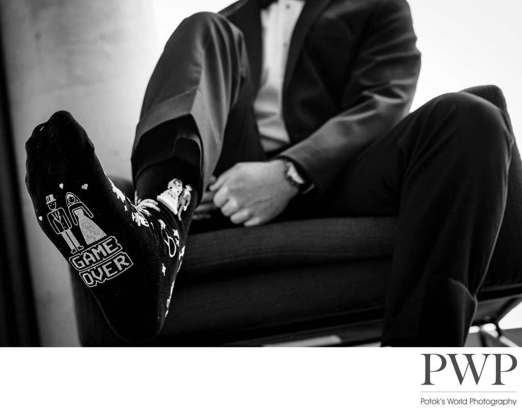  Groom Detail at Wedding  Hilton Baltimore Harbor Point