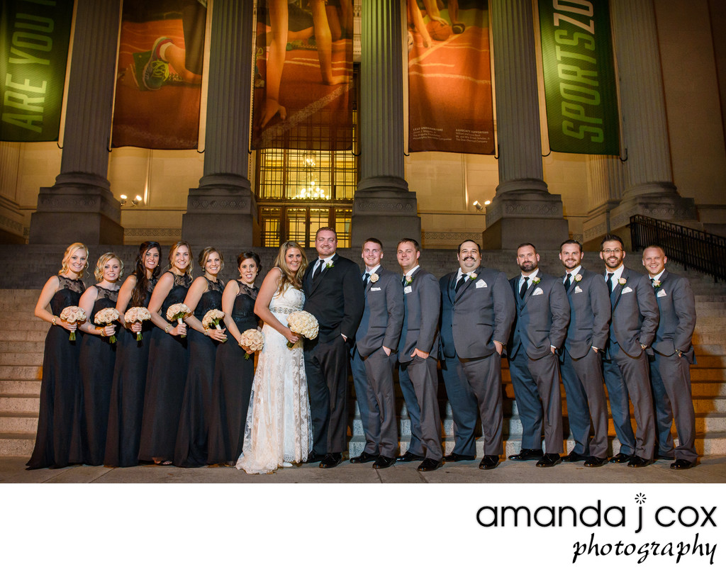 Franklin Institute Wedding Party Photographer