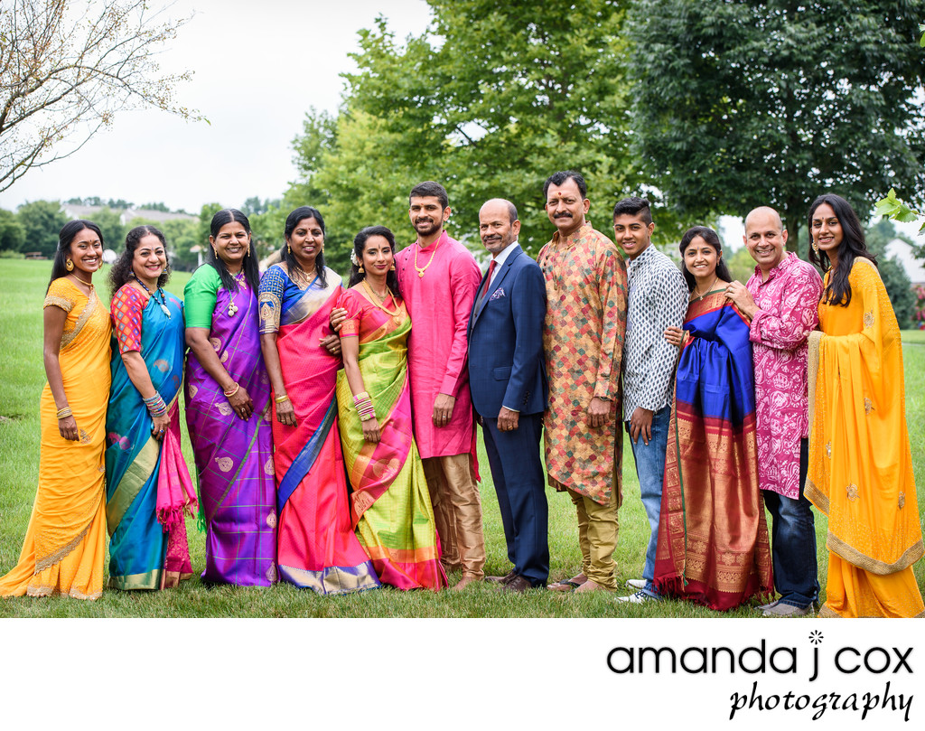 Family Portraits at Indian Wedding