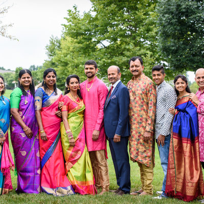 Family Portraits at Indian Wedding