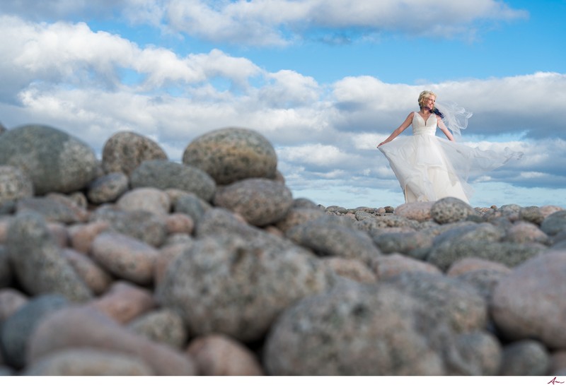 Beautiful Bride on Ingonish Beach