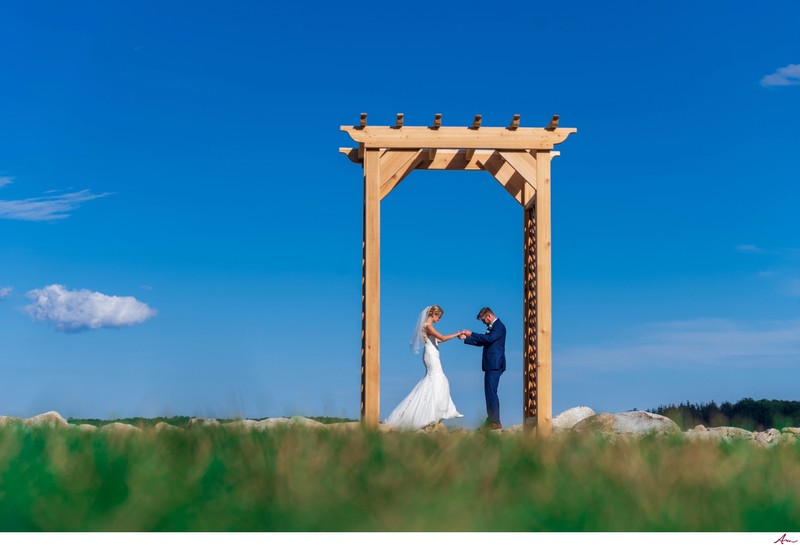 Oak Island Wedding Ceremony Site by the Ocean