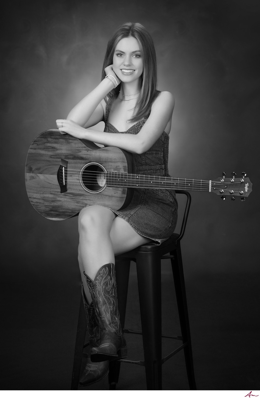 CPA High School Grad Plus Session | Creative Musician Portrait