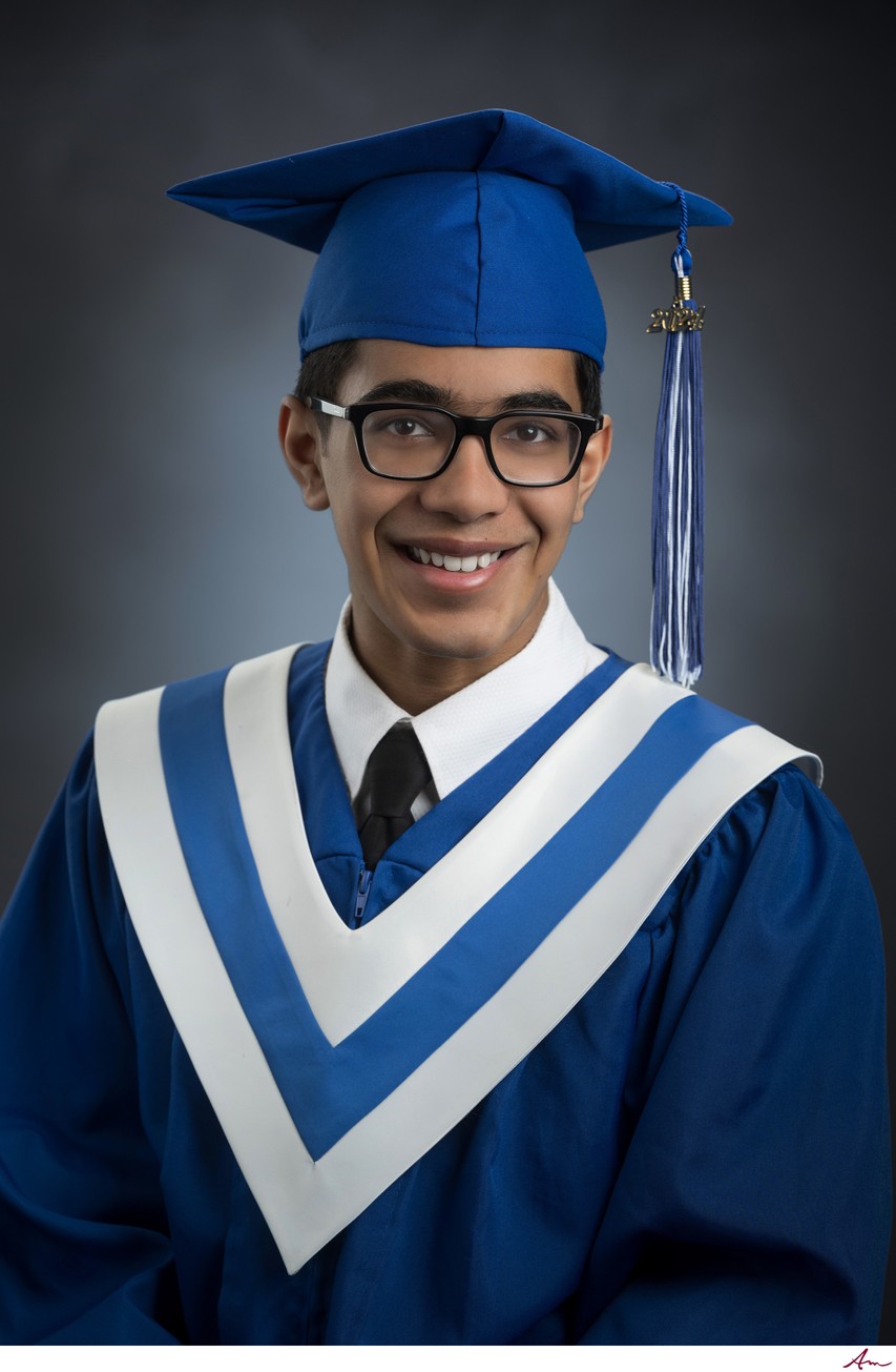 Title CPA High School Grad Photos | Cap and Gown Senior Portrait