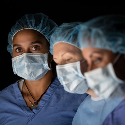 Nova Scotia nurses ready for the operating room. 