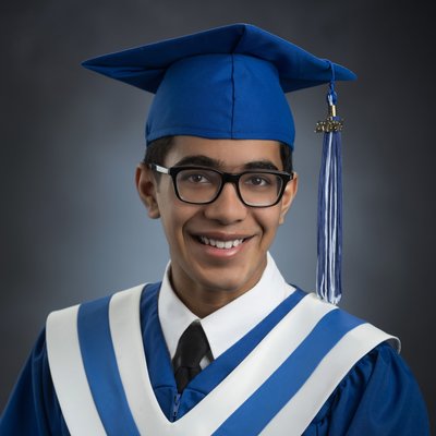 Title CPA High School Grad Photos | Cap and Gown Senior Portrait