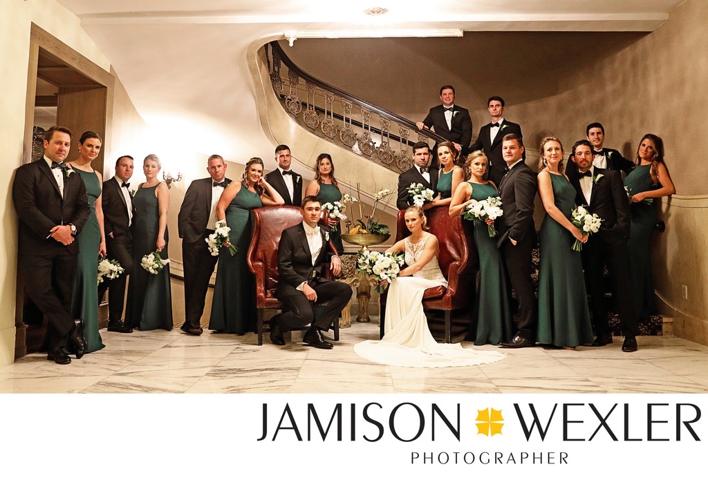 Big Wedding Party Photography Boston MA