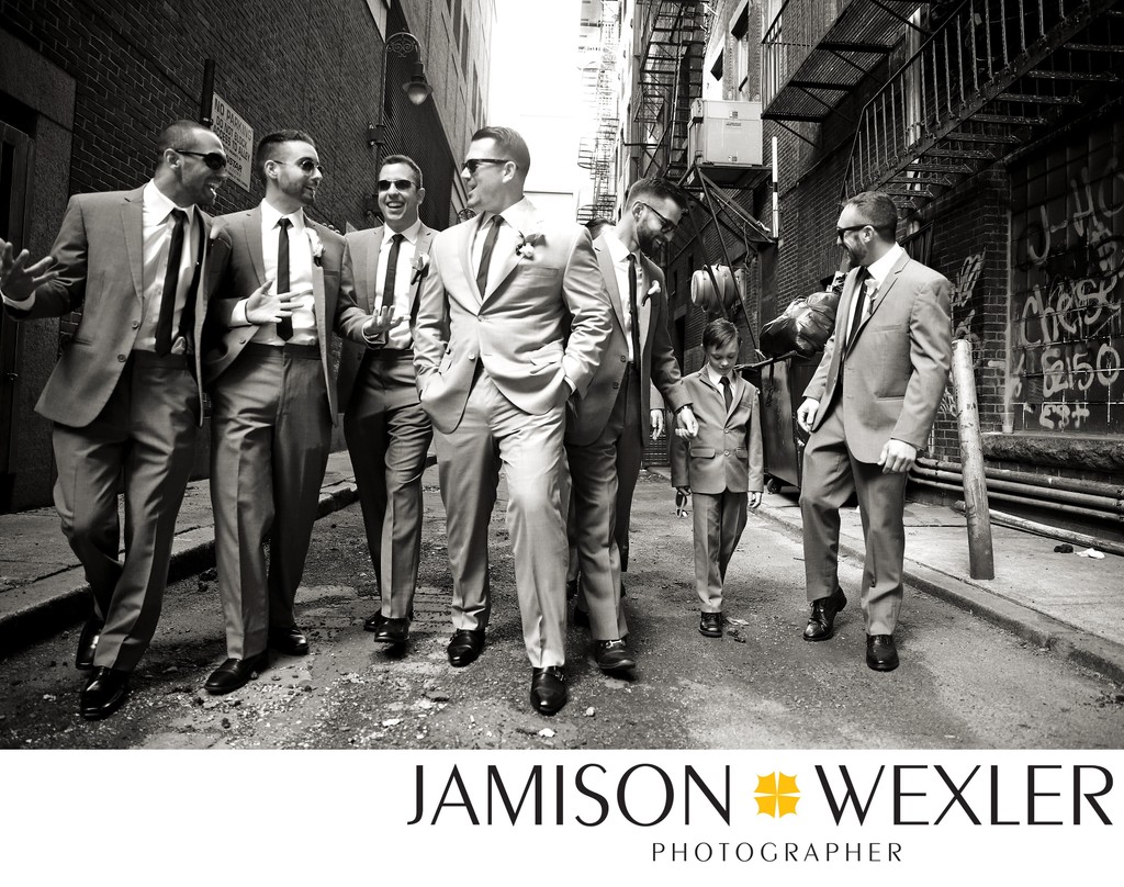 Groom and Groomsmen, Boston Massachusetts