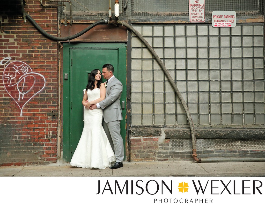 Boston Massachusetts Back Alley Wedding Photograph