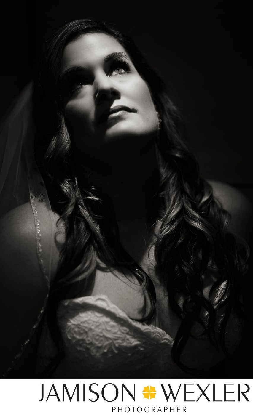 Moody Stylish Bridal Photo in Worcester Central MA