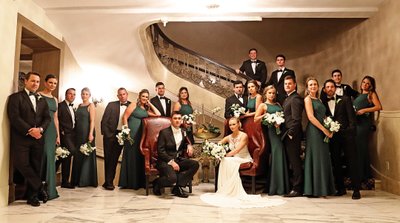 Big Wedding Party Photography Boston MA