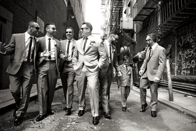 Groom and Groomsmen, Boston Massachusetts