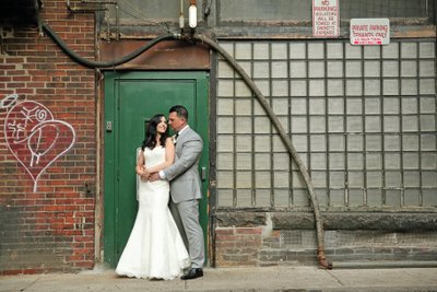 Boston Massachusetts Back Alley Wedding Photograph