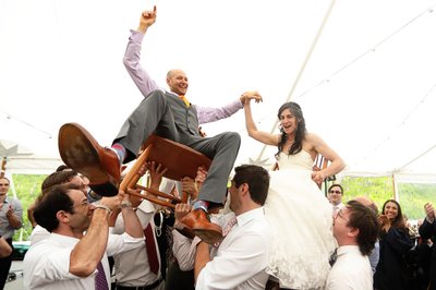 Jewish Wedding Hora Tent Boston Wedding Photograph