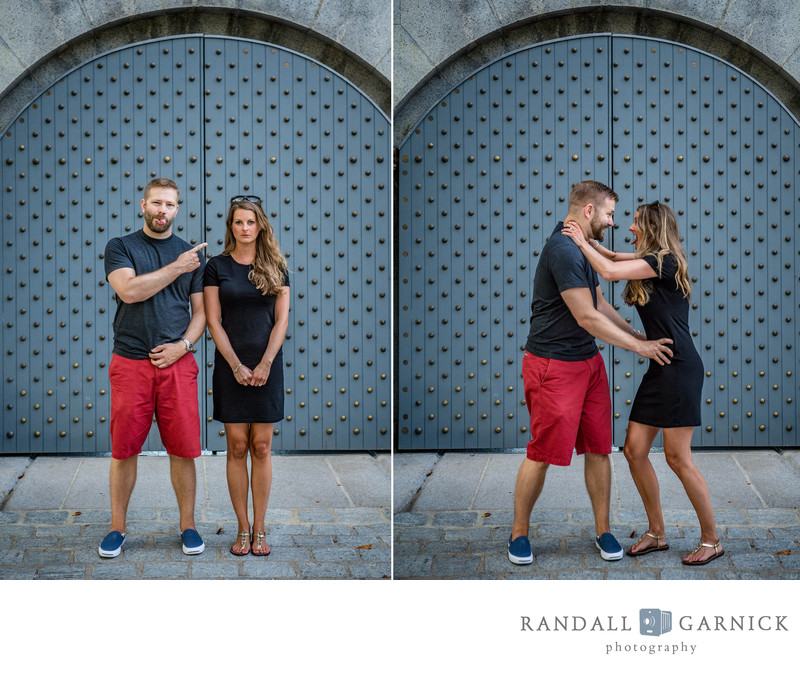 Boston engagement session at Castle Island