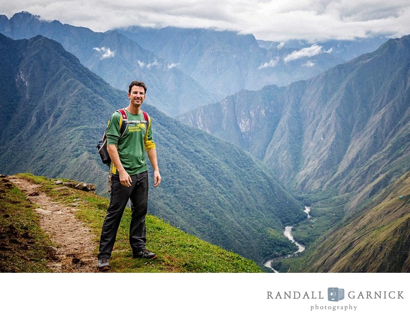 Randall Garnick hiking the Inca trail in Peru