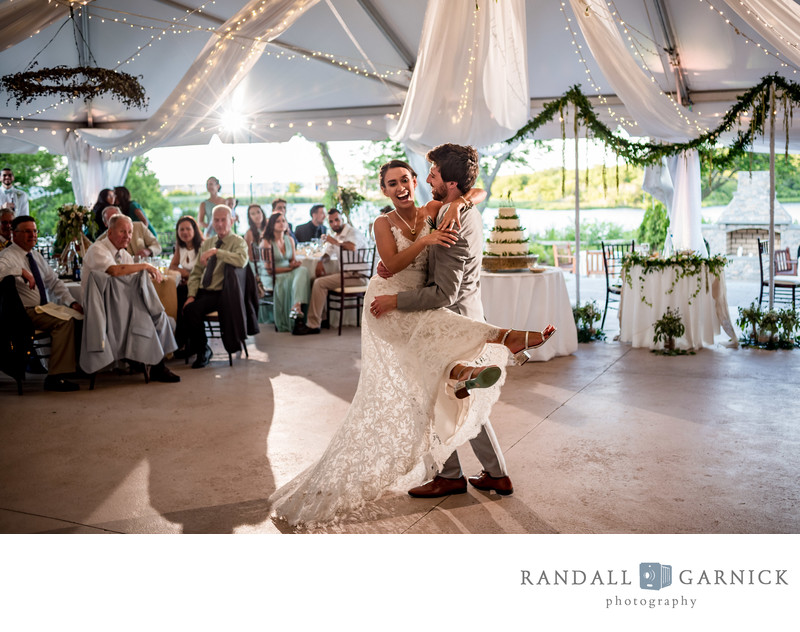 Wedding first dance photos at Plimoth Plantation