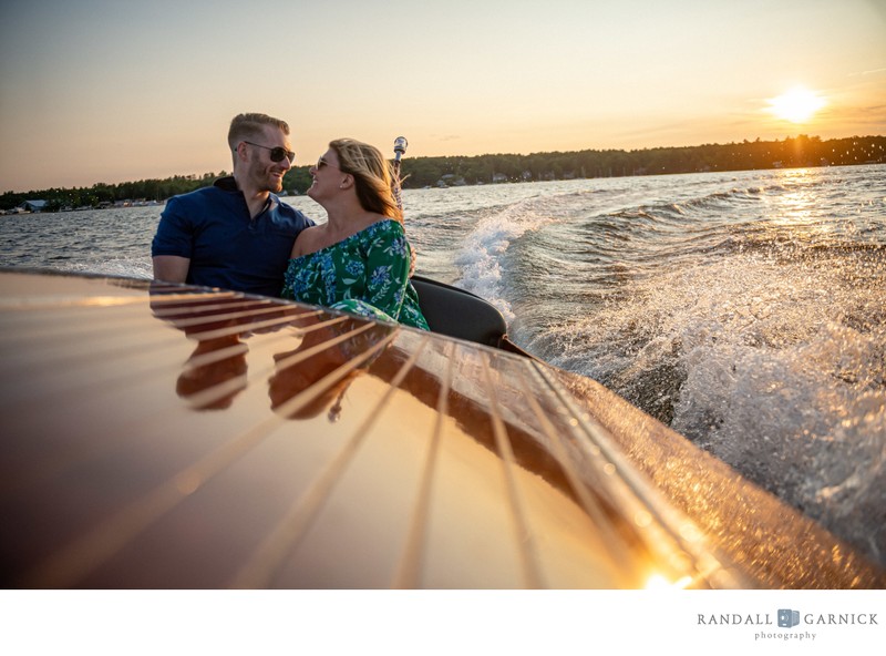 Lake Winnipesaukee engagement session