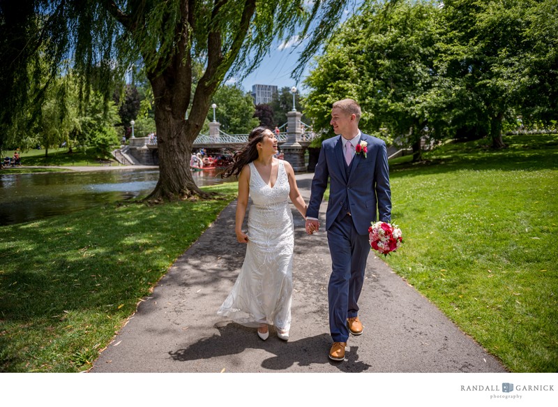 Boston Public Garden elopement photos