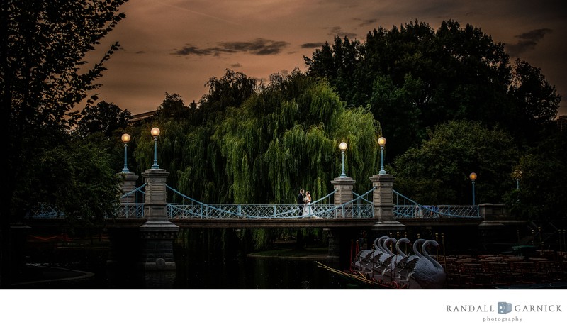 Boston Public Gardens best wedding photo