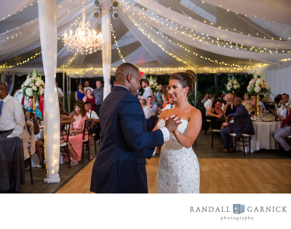 Blithewold Mansion wedding reception dancing