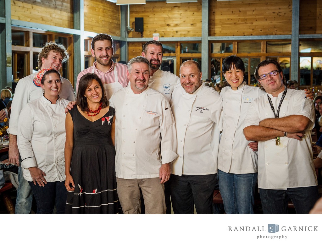 Chef group portrait captured at Boston culinary event
