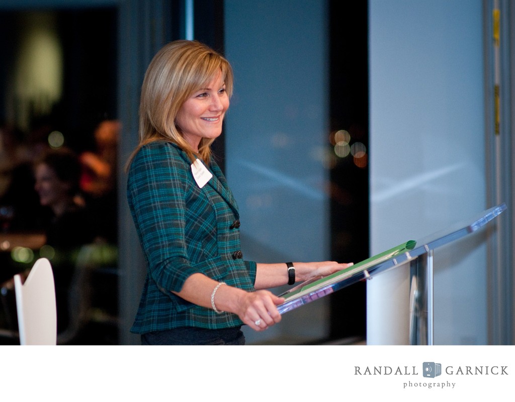 Keynote speaker at a Boston Women's Organization event