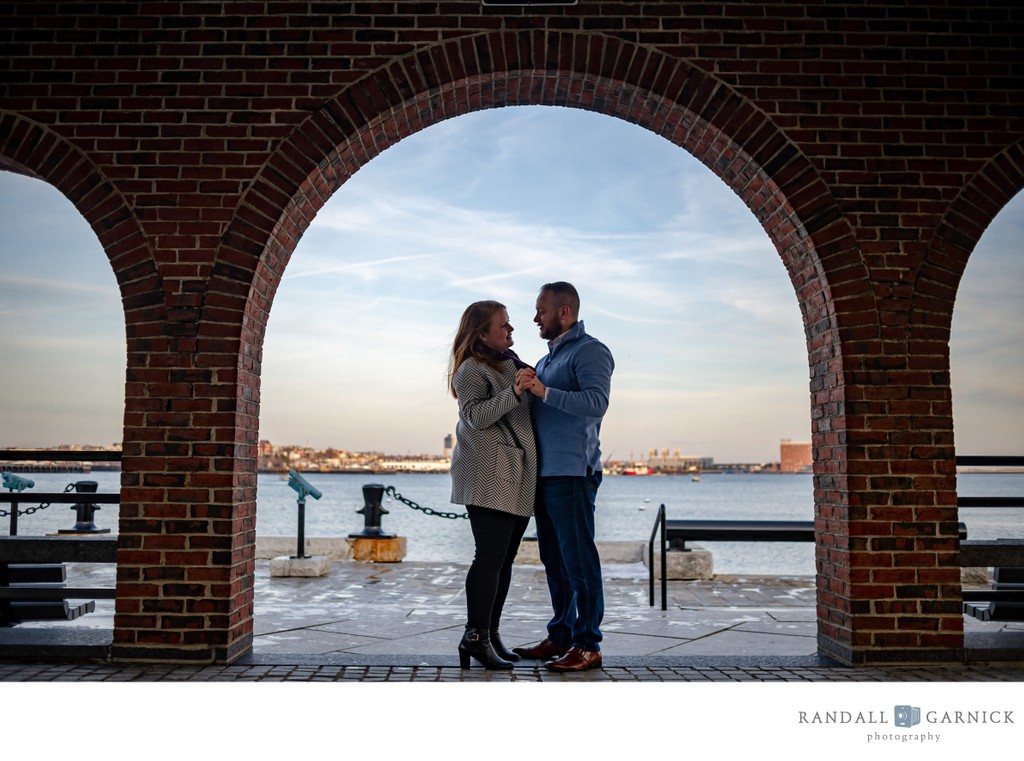 Boston Long Wharf engagement session