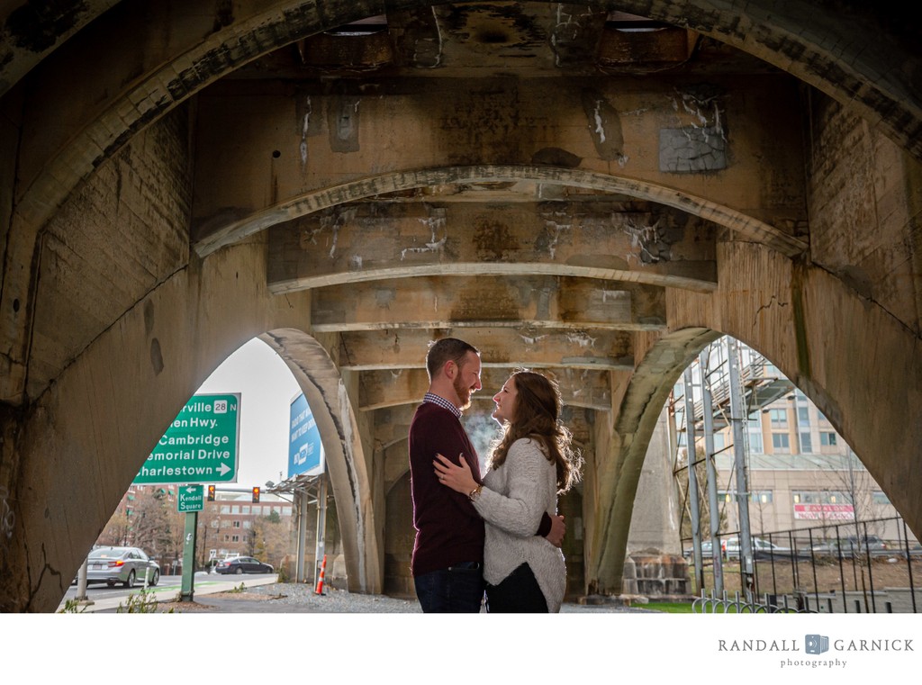 Downtown Boston engagement photography