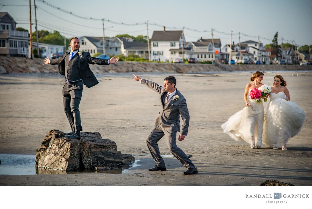 York Maine beach wedding photography