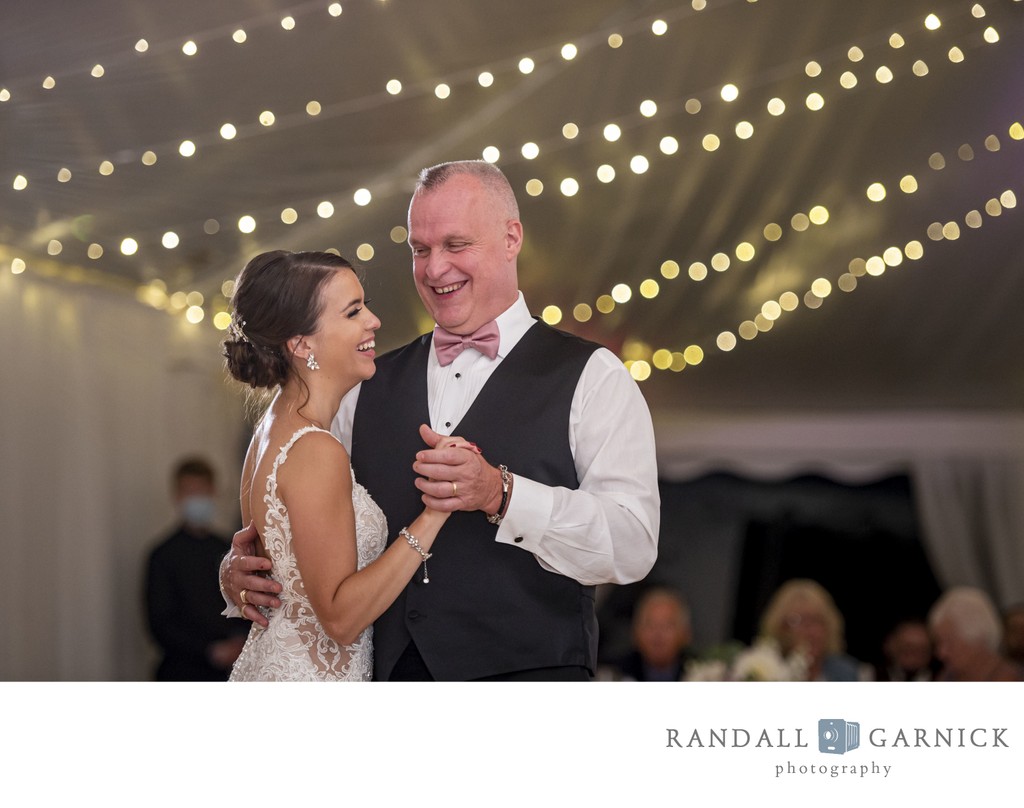 Father daughter dance Blithewold Mansion wedding celebration