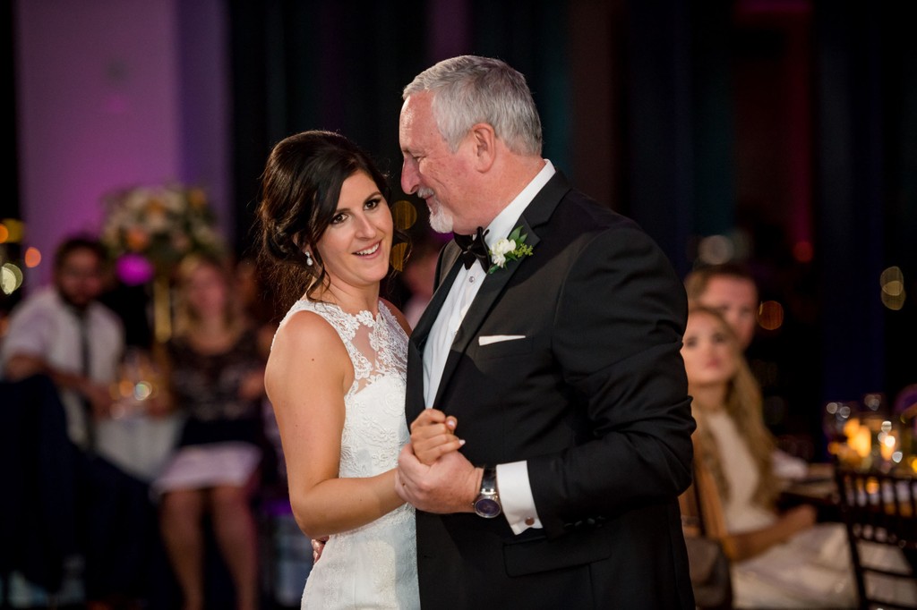 Father-daughter dance at elegant Boston reception