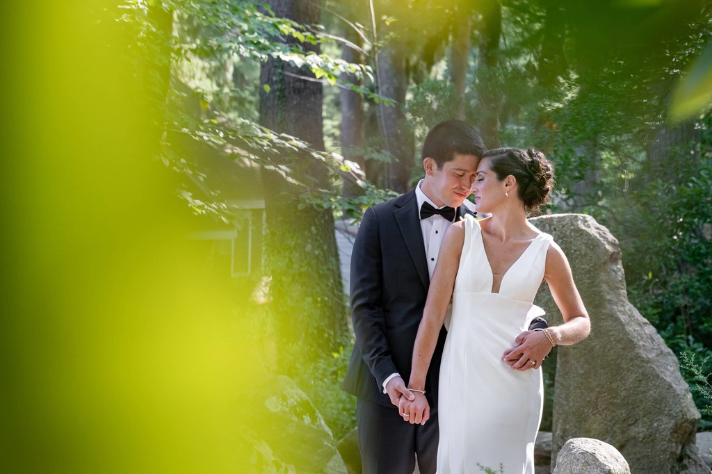 intimate couple moment decordova museum weddings garden