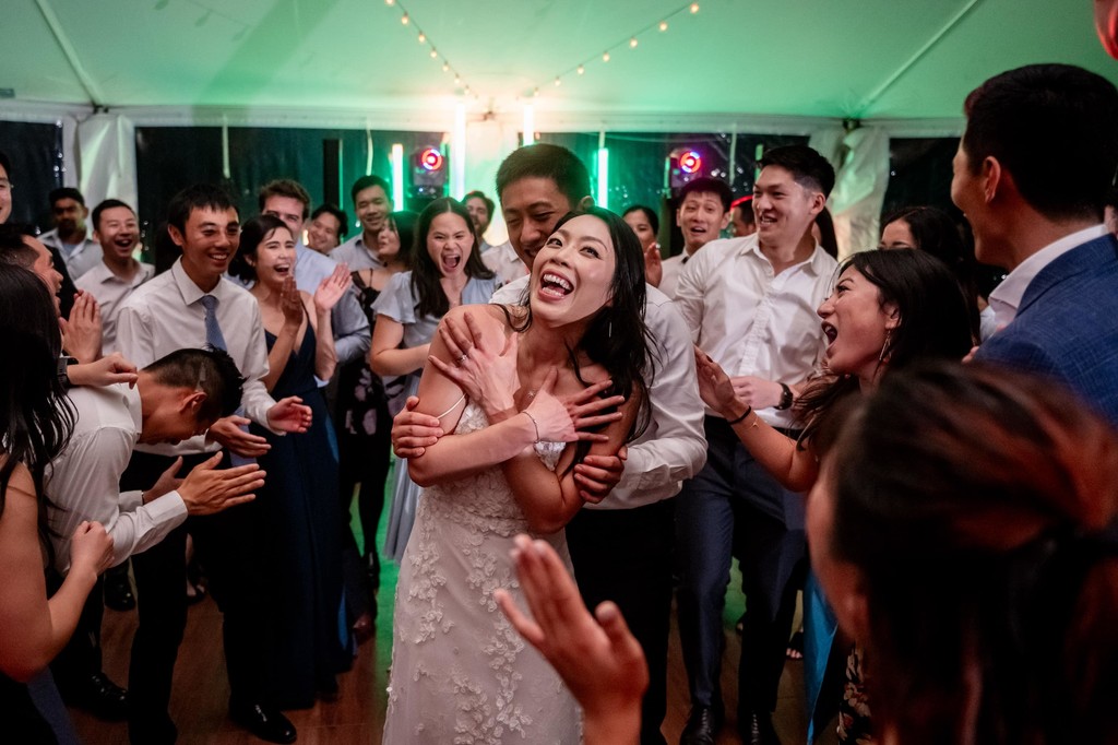 joyful reception dancing at decordova museum weddings