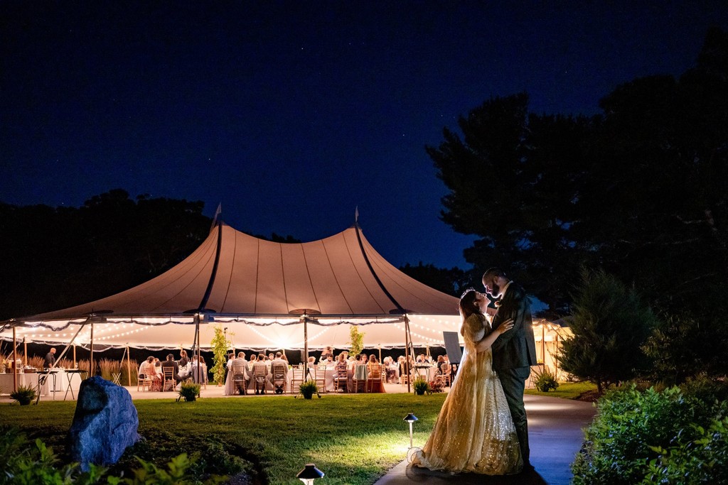 Nighttime Reception Tent at deCordova Museum Weddings