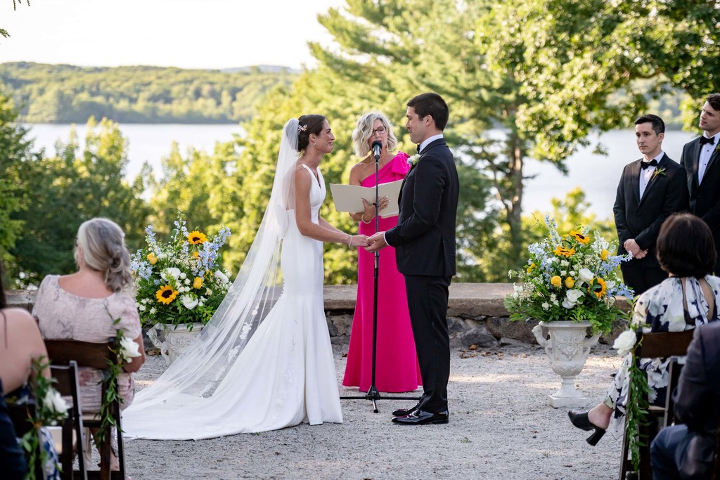 Emotional vows at deCordova Museum weddings ceremony