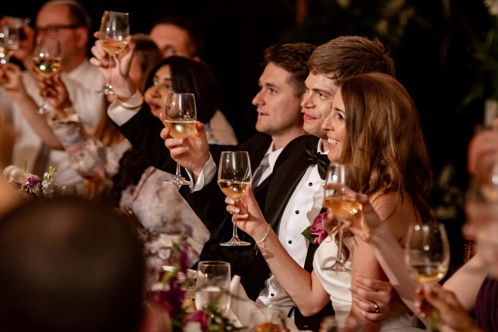 Candlelit wedding dinner at deCordova Museum weddings reception