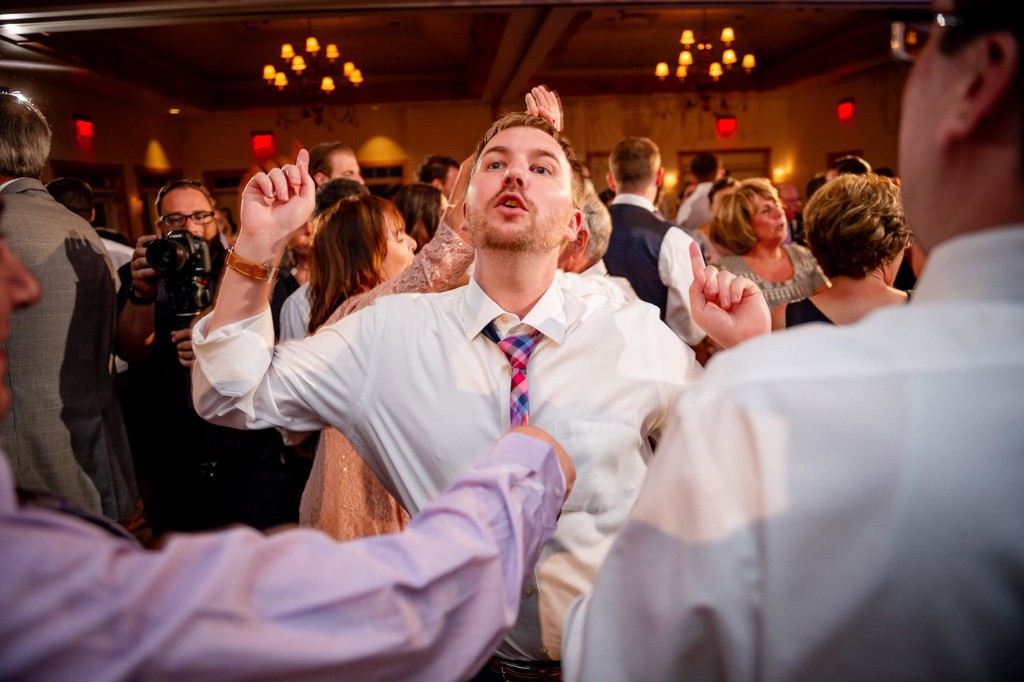 Dance floor fun during Wequassett weddings